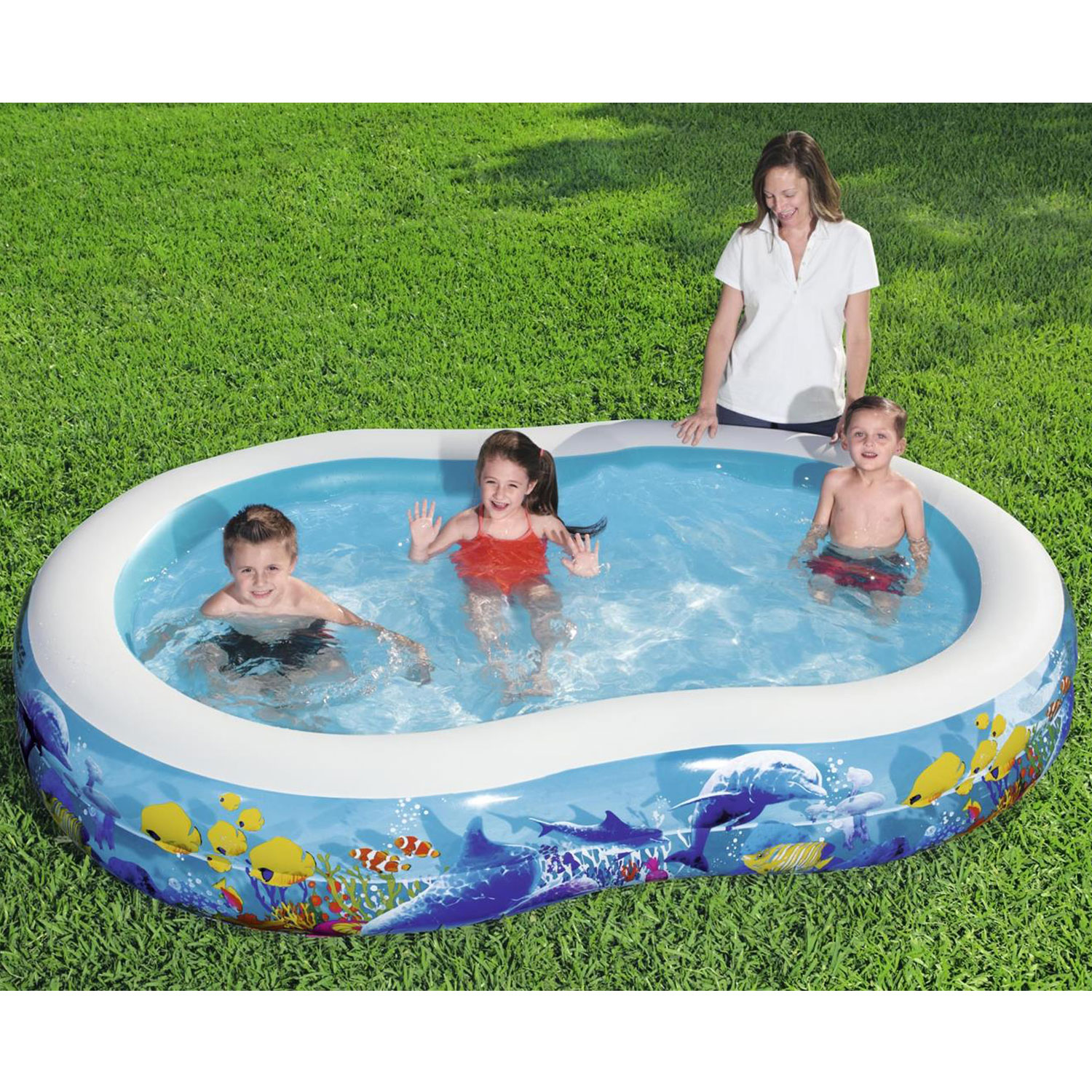 Bestway Family Pool Sea Ground 262 x 157 x 46 cm oval