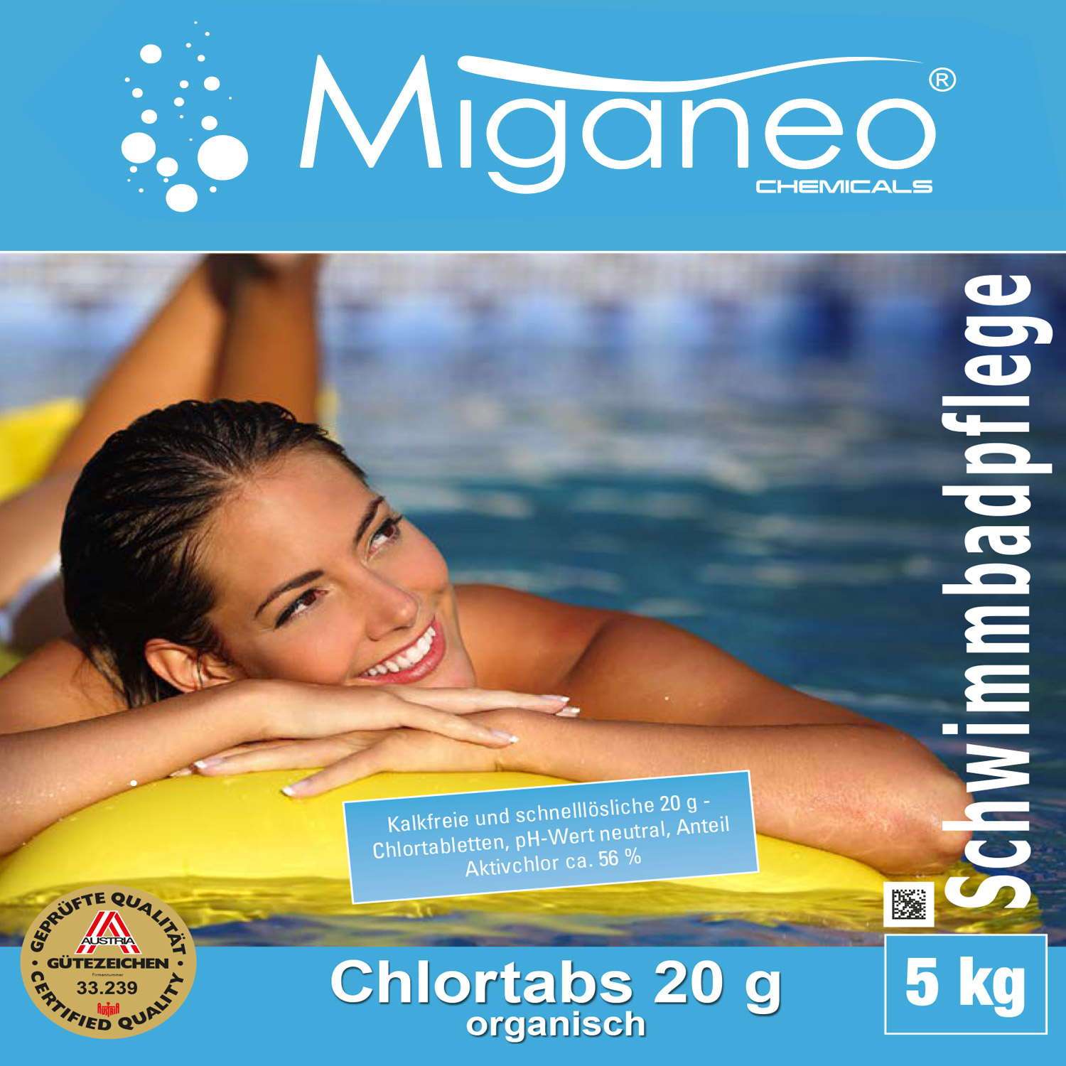 Miganeo Chlortabs 20g organisch, schnell löslich 5 kg