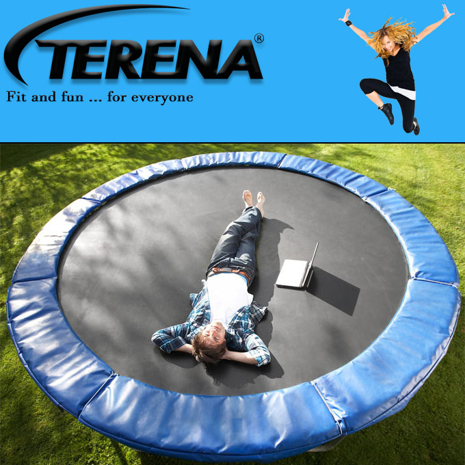 Terena Sicherheitsnetz + Federabdeckung für Trampolin 305 cm mit 8 Stangen