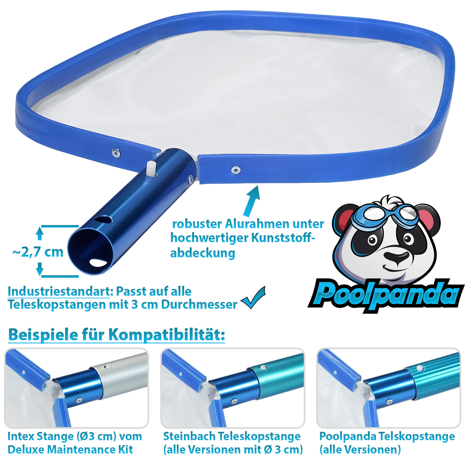 Poolpanda Kescher Deluxe feinmaschig