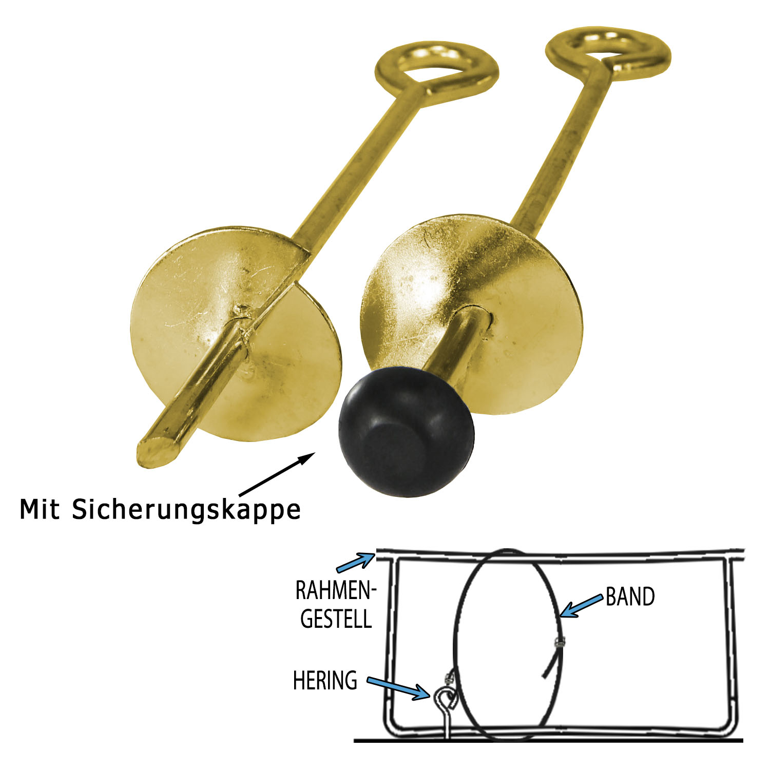 Terena Premium Befestigungskit - Sicherung für Ihr Trampolin